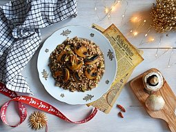 Pohankové risotto s houbami
