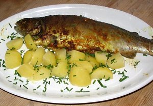 Pstruh na másle