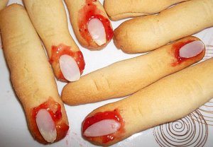 Haloweenské prsty Haloweenské prsty
