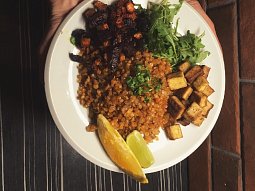 Veganský talíř